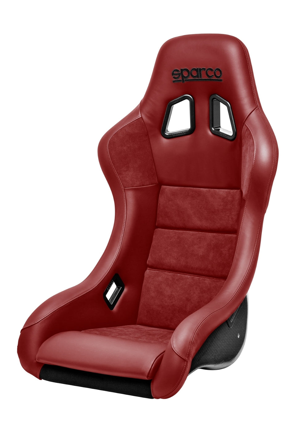 Sparco QRT-C Performance | Carbon Fiber | Red Leather - plugged in performance