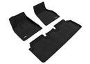 3D Maxpider 15-19 Tesla Model S Elegant 1st 2nd Row - Floor Mat Set (Black)-1