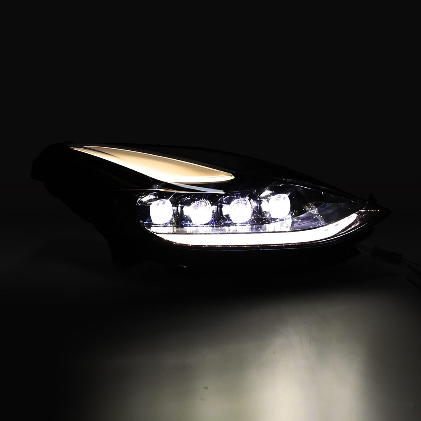 NOVA-Series LED Projector Headlights Black (4 Projectors Version) Tesla Model 3 | Model Y 2017-2023 AlphaRex