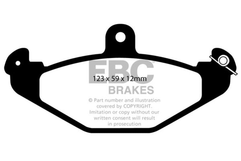 EBC 08+ Lotus 2-Eleven 1.8 Supercharged Redstuff Rear Brake Pads - 0