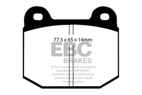 EBC 08+ Lotus 2-Eleven 1.8 Supercharged Yellowstuff Front Brake Pads - 0