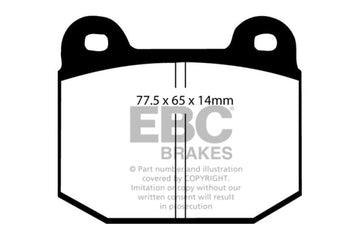EBC 08+ Lotus 2-Eleven 1.8 Supercharged Yellowstuff Front Brake Pads - 0