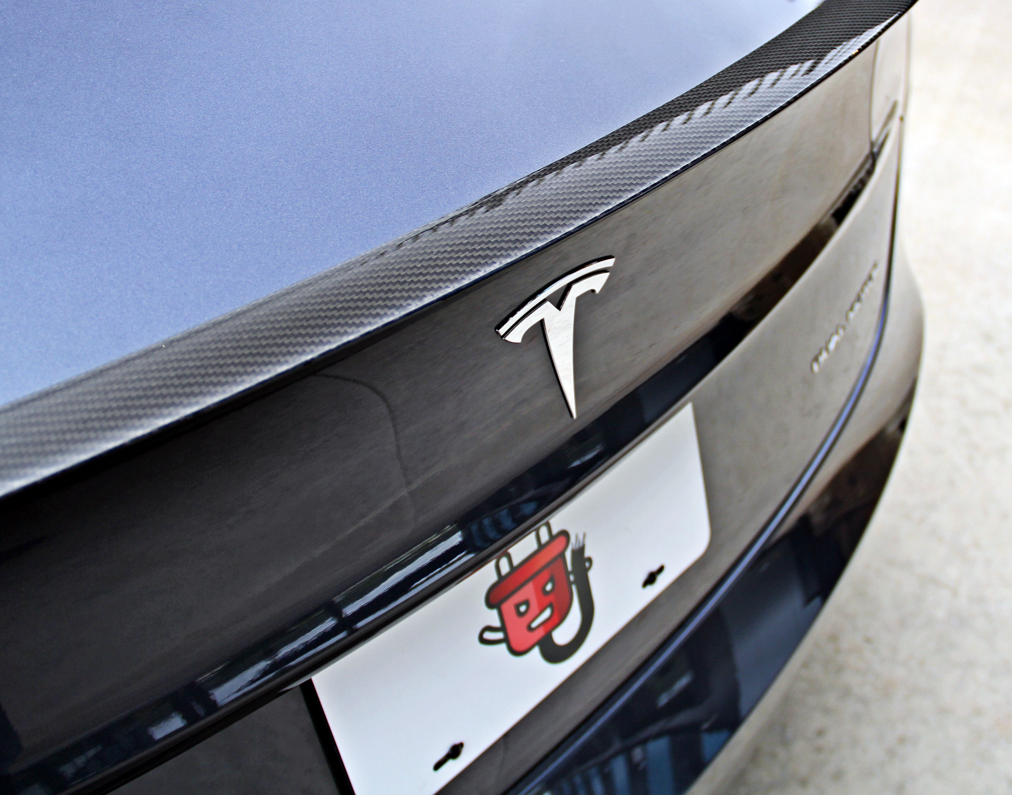 Tesla Model 3 Carbon Fiber Performance Trunk Spoiler – Plugged In