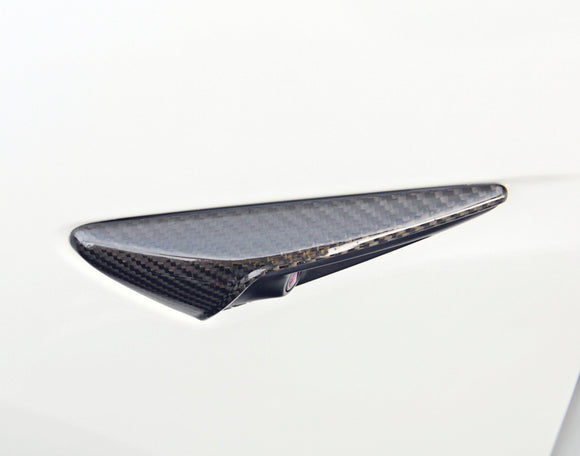 Tesla Model 3 Carbon Fiber Fender Camera Covers
