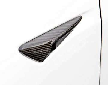 Tesla Model 3 Carbon Fiber Fender Camera Covers - 0