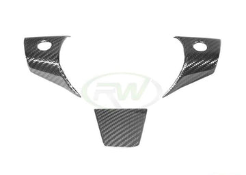 RW Carbon Fiber Steering Wheel Trim | Tesla Model 3/Y - plugged in performance