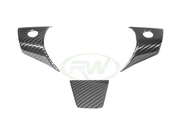 RW Carbon Fiber Steering Wheel Trim | Tesla Model 3/Y - plugged in performance