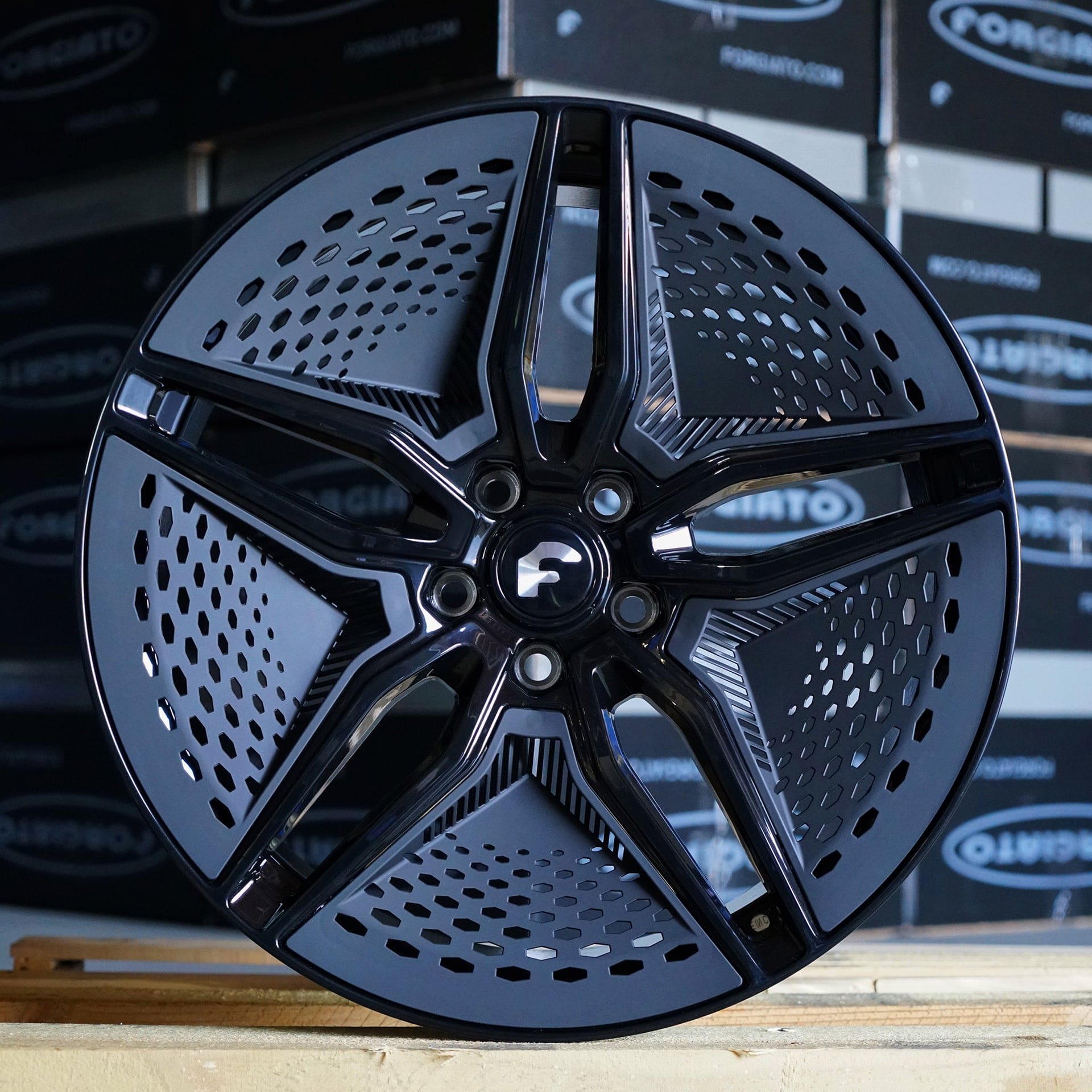 20" Forgiato E Vecolo EV 001 Wheel Set - Model 3 - Plugged In Performance