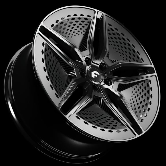 22" Forgiato E Vecolo EV 001 Wheel Set - Model S - Plugged In Performance