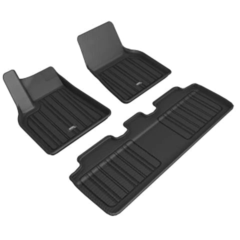 3D MAXpider 1st and 2nd Row Floormats | 2020-2021 Tesla Model Y (E1TL02701809) - plugged in performance