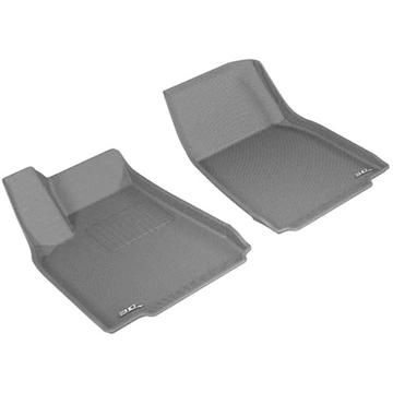 3D MAXpider KAGU Gray Front Floor Mats | 2016-2023 Tesla Model X (L1TL00111501) - plugged in performance