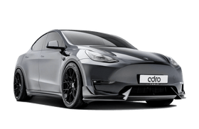 ADRO TESLA MODEL Y PREMIUM PREPREG CARBON FIBER FRONT LIP - Plugged In Performance