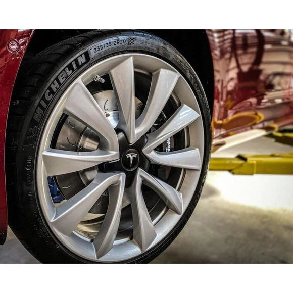 Essex Designed AP Racing Radi-CAL Competition Brake Kit - Front 9668/372mm | 2017-2023 Tesla Model 3 (13.01.10123) - plugged in performance